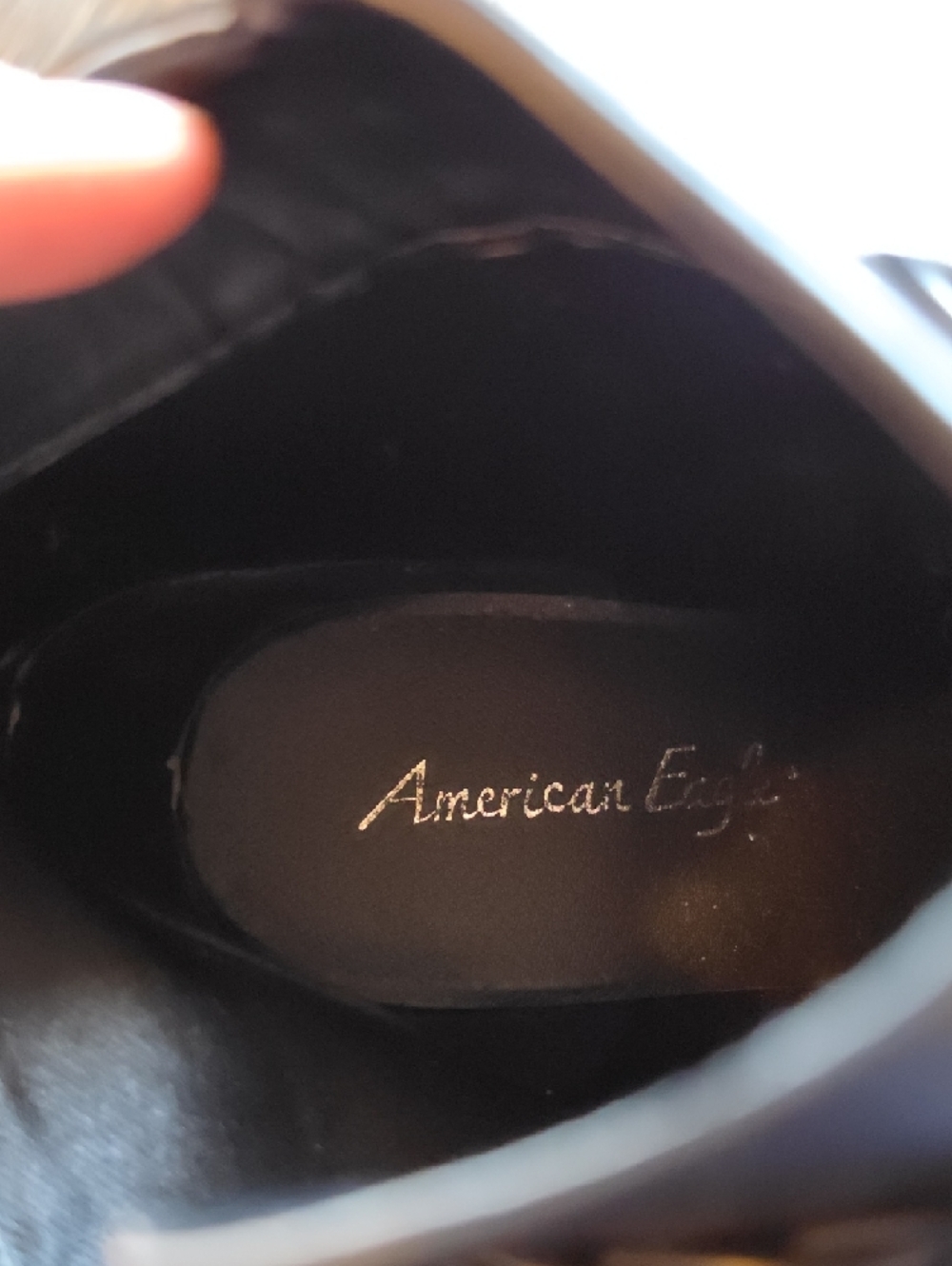 American Eagle By Payless Black Braided Ankle Booties - Picture 4 of 7